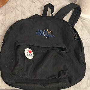 Black Backpack DELTA DELTA DELTA / TRI DELTA SORORITY